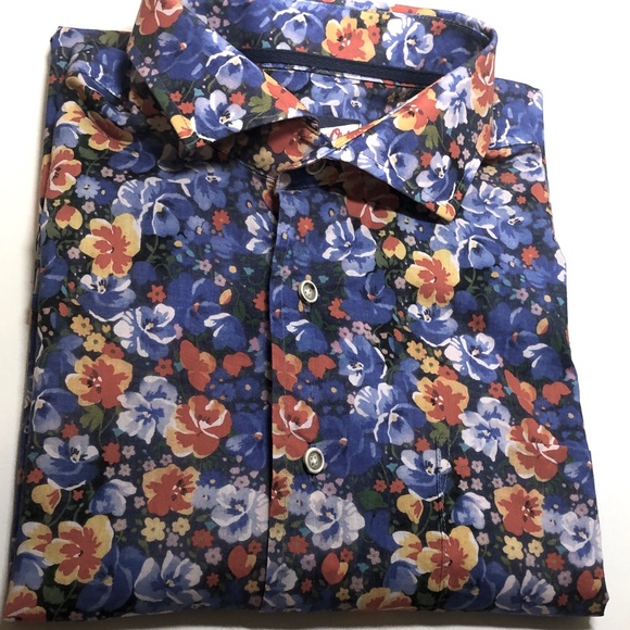 Johnnie O Hangin’ Out Floral Button Up Shirt - Barren Oceanside. - Picture 15 of 16
